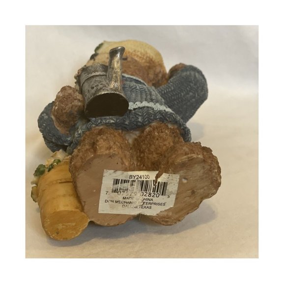 Resin Teddy Bear Large 8" Spring Flowers Don Mechanic Enterprises Sweater Hat - Picture 6 of 11